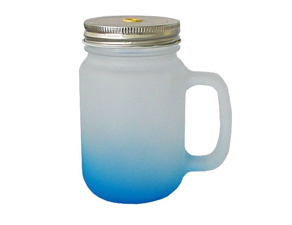Color Gradient Frosted Glass Cup factory