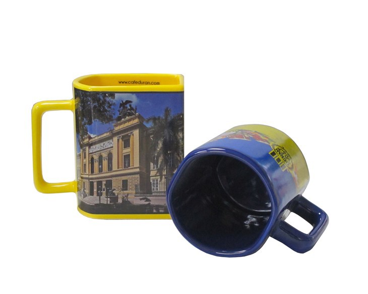 Polygonal Ceramic Mug 1-2