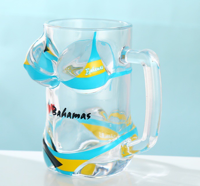Designed glass beer mugs 2 Designed glass beer mugs 2