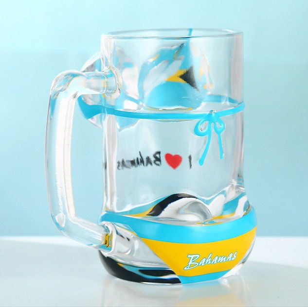 Designed glass beer mugs 8 Designed glass beer mugs 8
